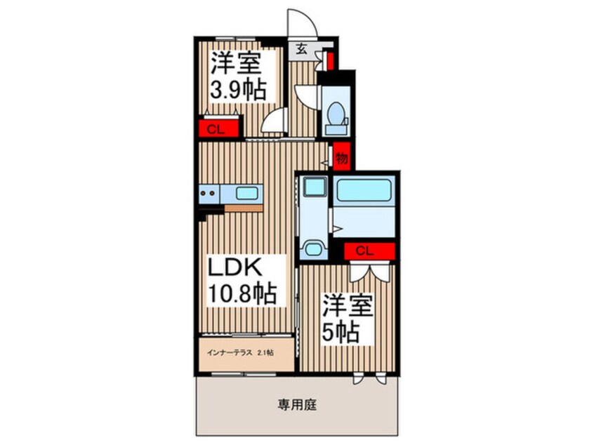間取図 グリーンヒルⅡ