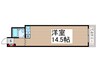 セザール大久保 1Rの間取り