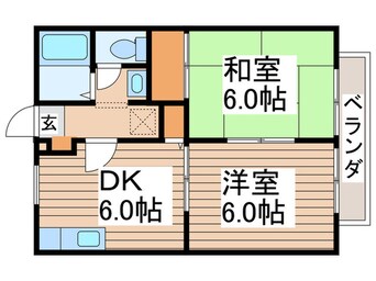 間取図 ハイライズつきみのＢ