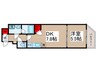 グランパセオ門前仲町(208) 1DKの間取り
