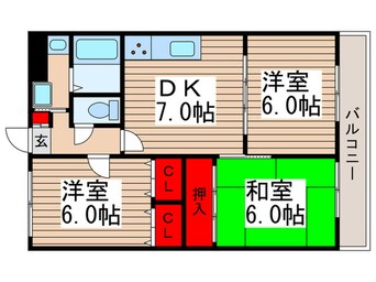 間取図 盛大ﾊﾟﾚｽ