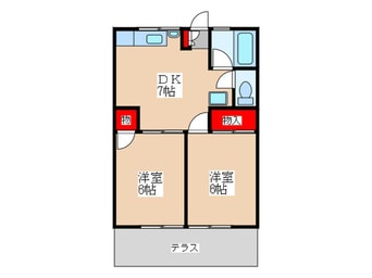 間取図 シティハイム田村