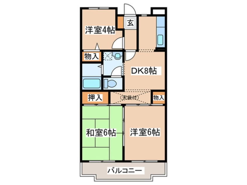 間取図 パ－クハイツ