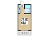 東和プラザＡ館・Ｂ館 1Rの間取り