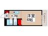 スクエア高砂 1Kの間取り