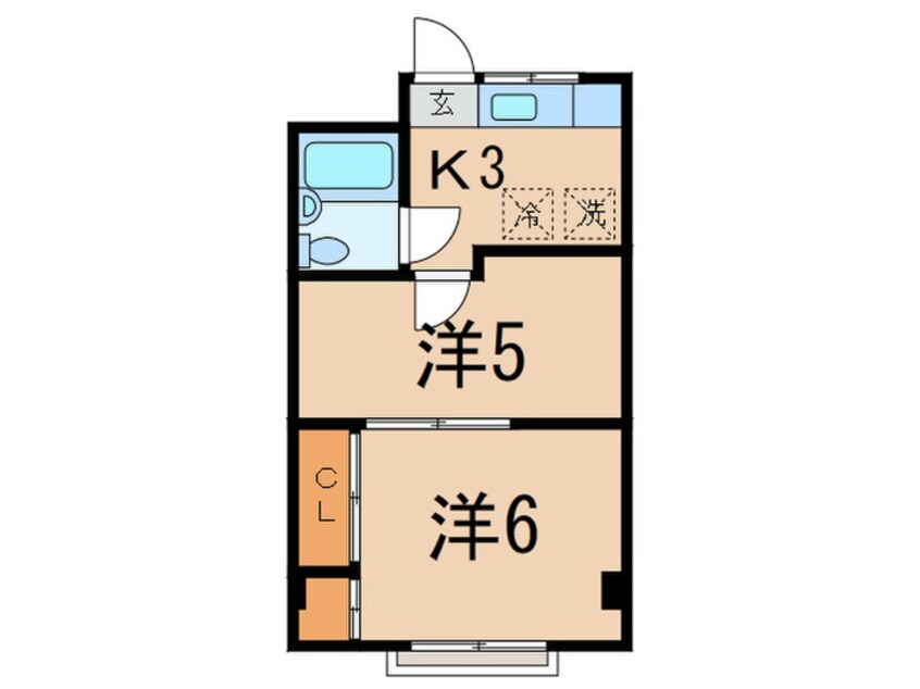 間取図 シャモット若林