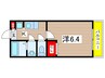 リリックコート長島 1Kの間取り
