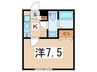 モダンプレイス横浜大口 1Kの間取り