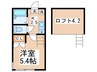 ウインガーデン川和町Ａ棟 1Kの間取り