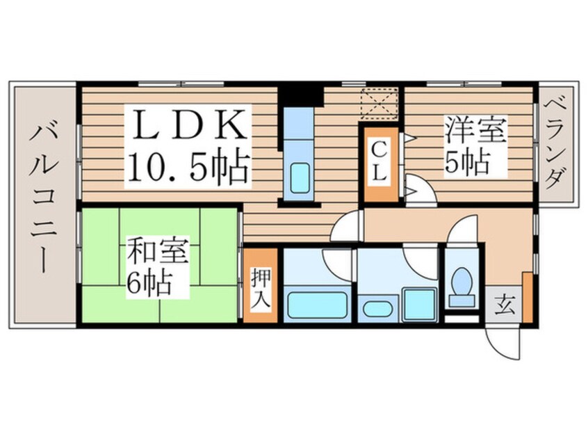 間取図 カントリ－ヴィレッジ関町