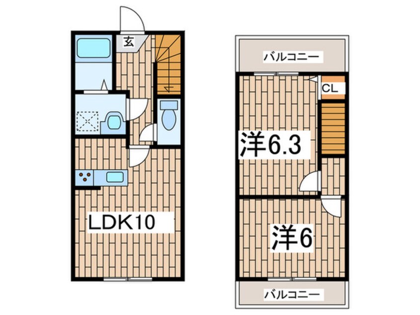 間取図 メゾンときわ朝比奈