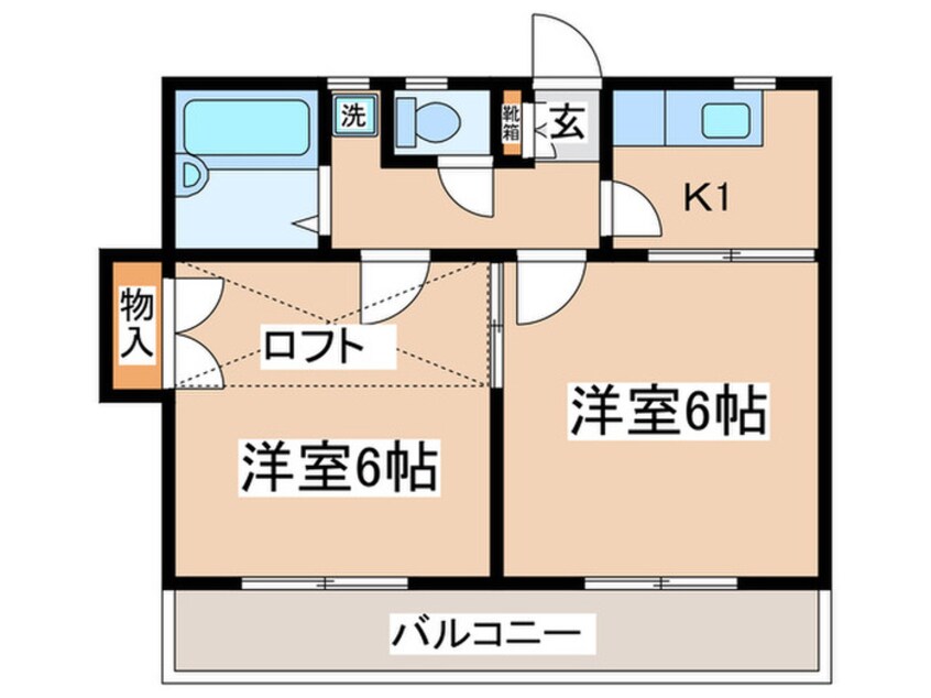 間取図 グレースフルハイツ本厚木