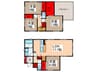 中央1丁目戸建 4LDKの間取り