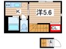 MQuarto獨協大学前 1Kの間取り