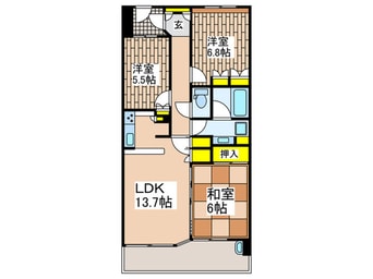 間取図 湘南江ノ島パークホームズ(104)