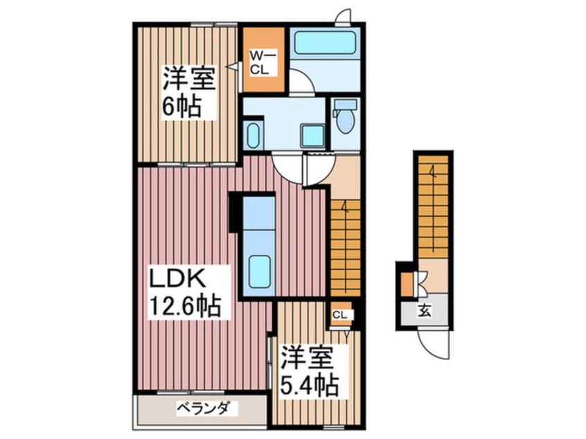 間取図 クレアンジュⅡ