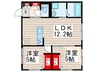 仮）La Maison FUKU 2LDKの間取り