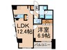エスティメゾン哲学堂 1LDKの間取り