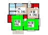 堀川コーポ 3Kの間取り