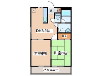 間取図 グリーンフィールド石阪A