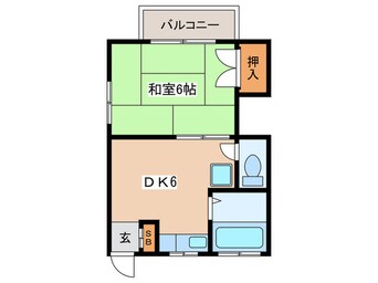 間取図 鶴原荘