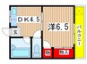 小林ビル 1DKの間取り