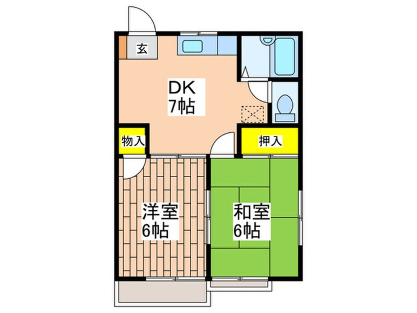 間取図 ビラ秀芳Ⅲ