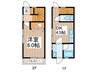 フラット　ピオニ－ 1DKの間取り