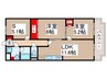 ﾗｲｵﾝｽﾞﾏﾝｼｮﾝ三郷第3 2LDK+Sの間取り