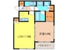レジディア日本橋馬喰町Ⅲ 1LDKの間取り