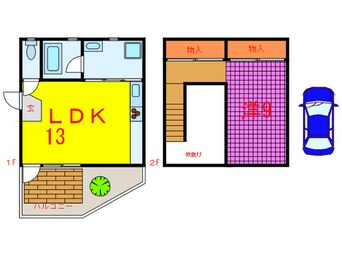 間取図 フラッツK‐Four‐E棟