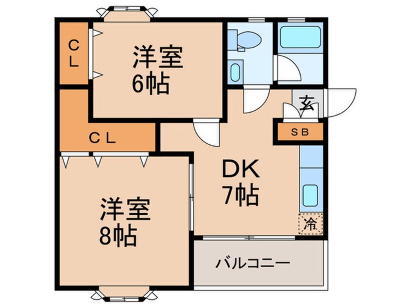 間取図 大谷口コーポ