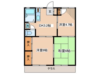 間取図 ハイツナンバ