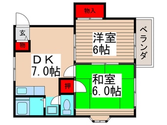 間取図 飛の台ﾊｲﾂＡ・Ｂ