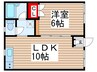 ジュネパレス南流山４ 1LDKの間取り