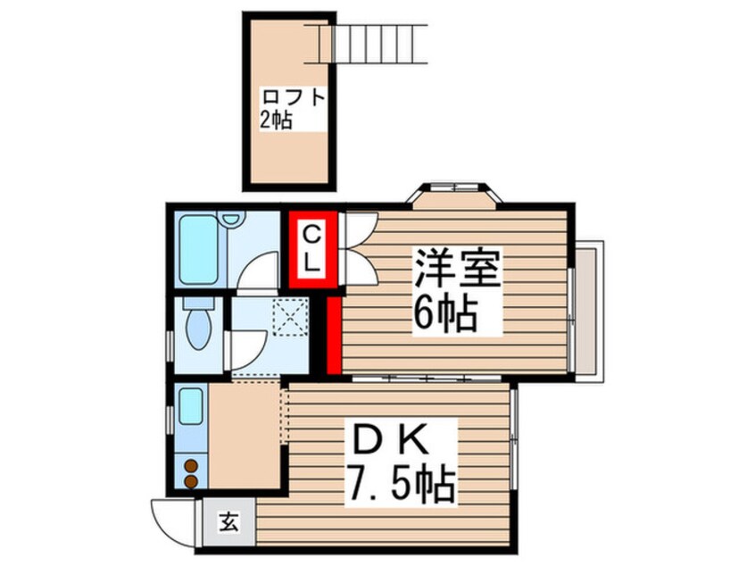 間取図 ジュネパレス南流山４