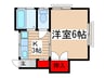 ドミ－ルＫ　Ｃ棟 1Kの間取り