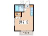 ハイツハピネス 1Rの間取り