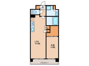 間取図 プレシス文京江戸川橋(502)