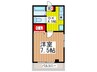 モンホワイエ２ 1DKの間取り