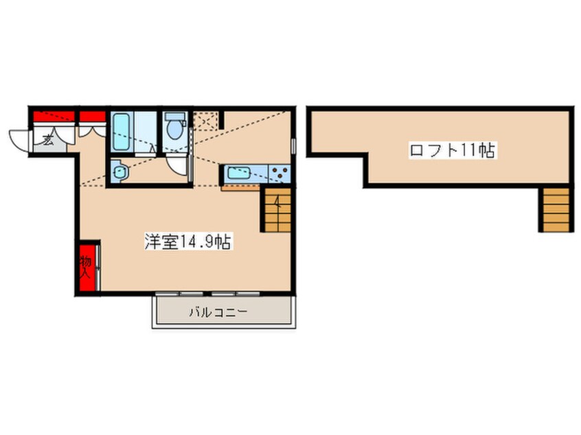 間取図 セシャンブル