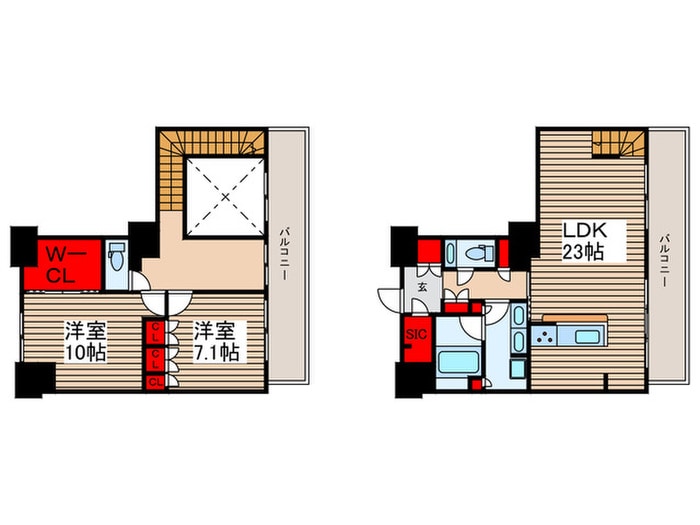 間取り図 ﾊﾟｰｸｼﾃｨ柏の葉ｷｬﾝﾊﾟｽ二番街C棟