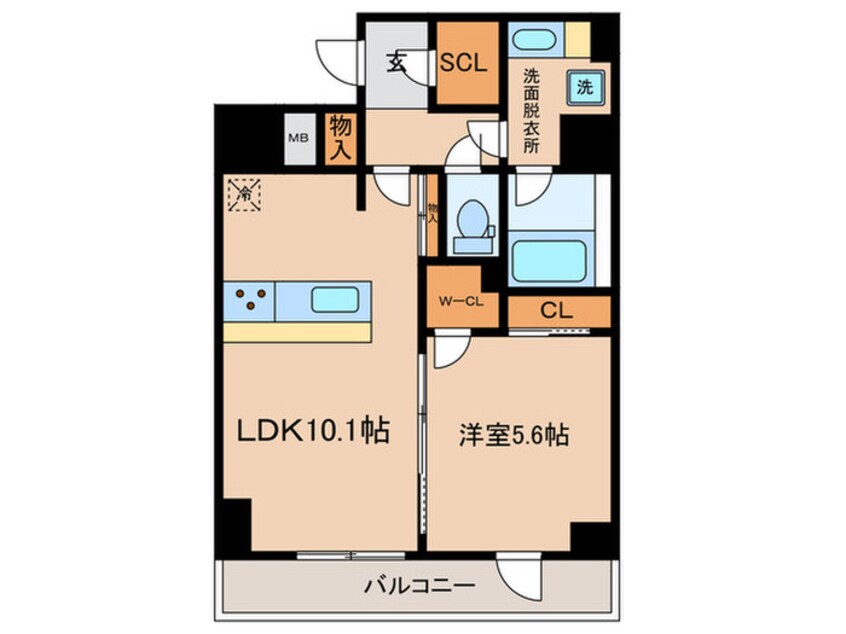 間取図 ＯＲＳＵＳ大鳥居