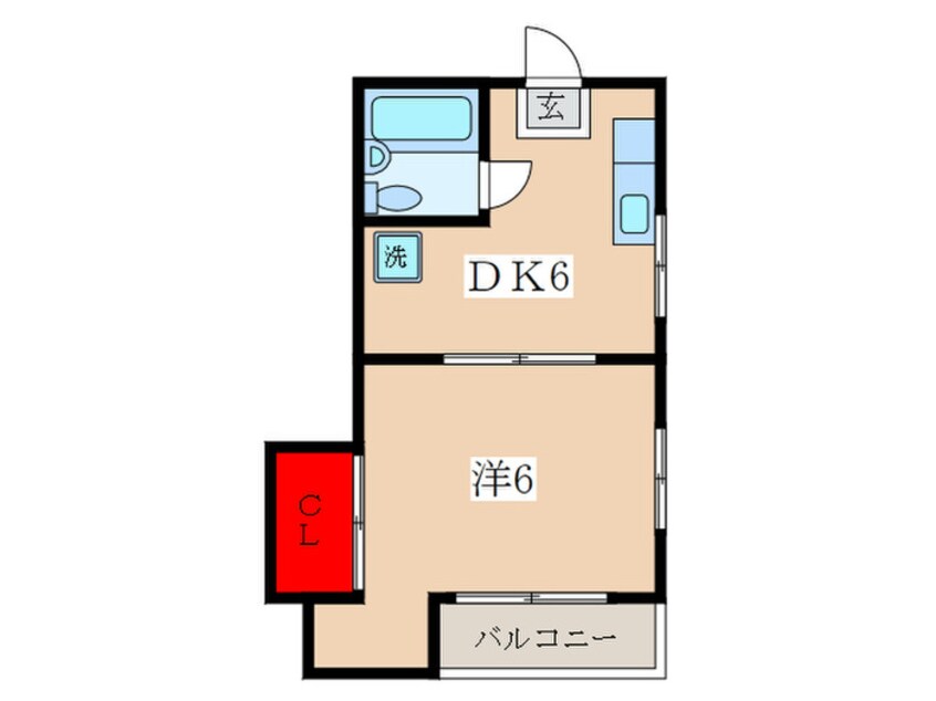 間取図 高木グリーンコーポ2号館