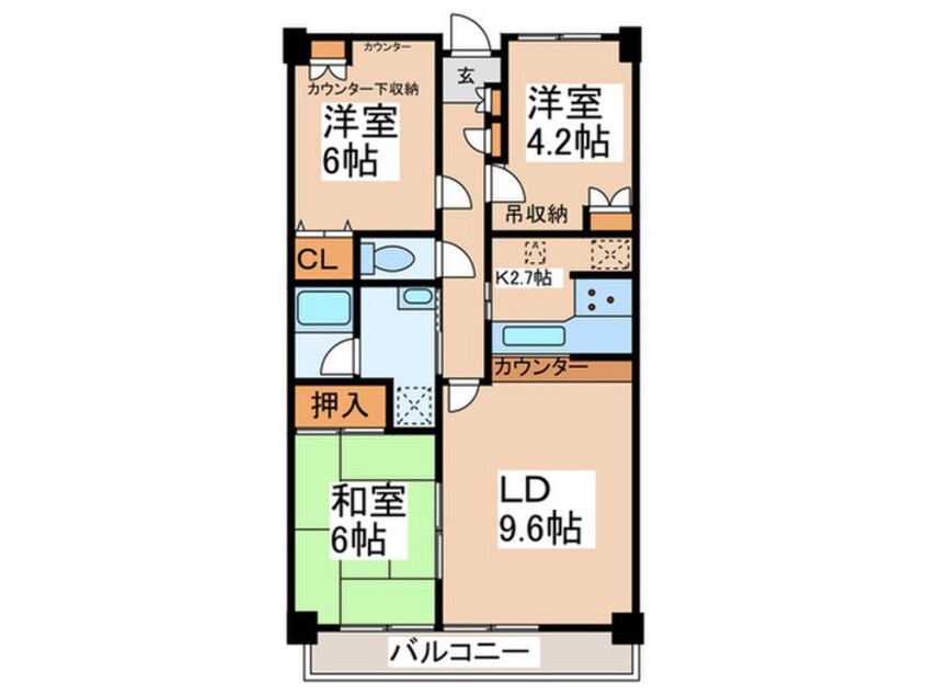 間取図 アルス長津田(103)