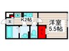 グレイス高野Ⅱ 1Kの間取り