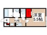 グレイス高野Ⅱ 1Kの間取り