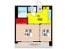 丸善高円寺ハイツ 2Kの間取り
