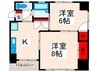 ＨＯＲＩビル 2Kの間取り