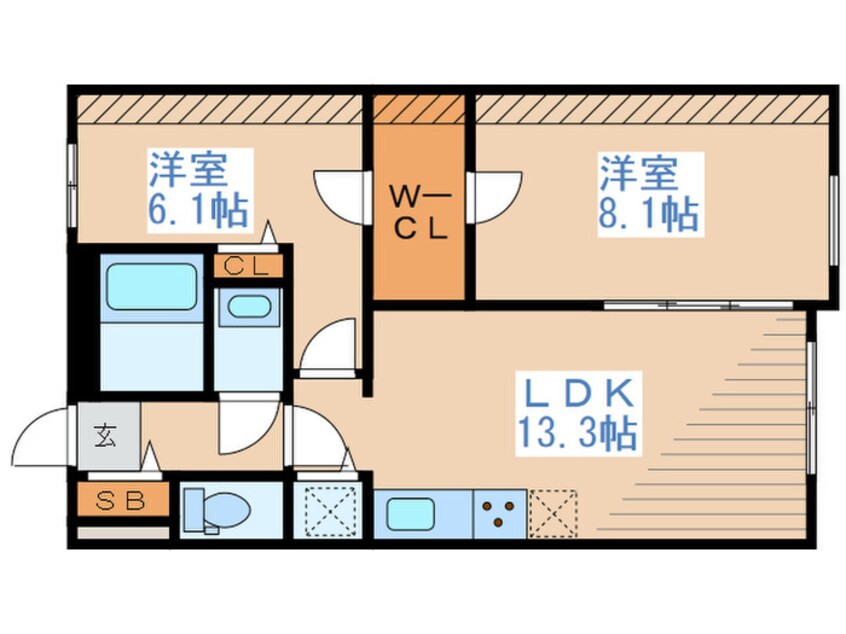間取図 ウェルスクエアイズム荻窪